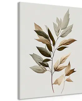 Obrazy stromy a listy Obraz luxusní minimalistické listy