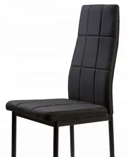 Židle MODERNHOME Jídelní židle set 4 ks Sydney černé