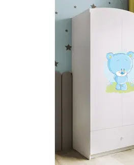Dětský nábytek Kocot kids Dětská skříň Babydreams 90 cm medvídek bílá