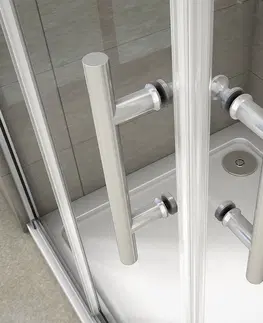 Sprchové vaničky H K Sprchový kout čtvercový, SIMPLE 100x100 cm L/P varianta, rohový vstup včetně sprchové vaničky z litého mramoru SE-SIMPLE100100/THOR-100SQ
