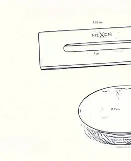 Koupelna MEXEN Přepad UNI + zátka pro volně stojící vany kartáčováný grafit 5100-66