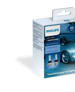 Autožárovky Philips H8/H11/H16 12V/24V 24W PGJ19 Ultinon Essential LED lampa 6500K gen2 2ks 11366UE2X2