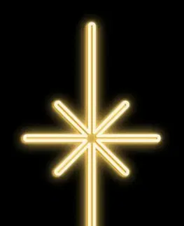 LED venkovní PROFI motivy DecoLED LED světelný motiv hvězda polaris, závěsná,38 x 65 cm, teple bílá