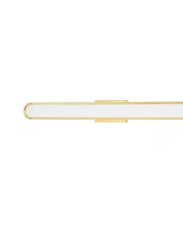 Designová nástěnná svítidla HUDSON VALLEY nástěnné svítidlo STARKEY mosaz/sklo staromosaz/čirá LED 22W 2700K stmívatelné 2524-AGB-CE