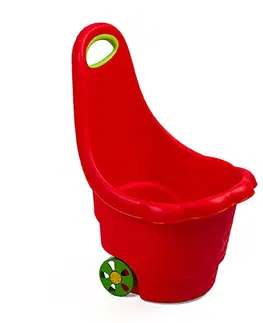 Hračky na zahradu BAYO - Dětský multifunkční vozík Sedmikráska 60 cm červený