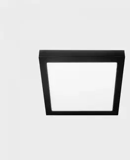 Klasická stropní svítidla KOHL LIGHTING KOHL-Lighting DISC SLIM SQ stropní svítidlo černá 6 W 4000K PUSH