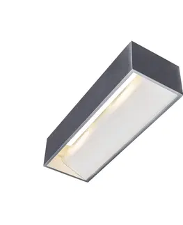 LED nástěnná svítidla SLV BIG WHITE LOGS IN L Indoor, nástěnné LED svítidlo, hliníkové/bílé, 2000-3000K, DIM-TO-WARM 1002930
