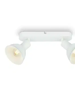 Industriální bodová svítidla BRILONER Bodové svítidlo 27 cm 2x E14 max. 25W bílé BRILO 2674-026