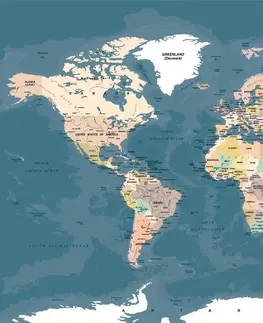 Tapety mapy Tapeta vintage mapa světa
