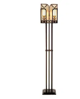 Stojací lampy Clayre&Eef V Tiffany stylu ztvárněná stolní lampa Madison