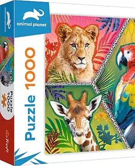 Hračky puzzle TREFL - Puzzle 1000 - Exotická zvířata