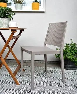 Zahradní židle a křesla Plastové křeslo HELSINKY (různé barvy) béžová
