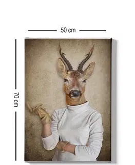 Obrazy Wallity Obraz na plátně Deer portrait 50x70 cm