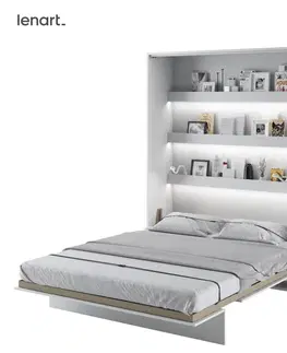 Postele Dig-net nábytek Sklápěcí postel BED CONCEPT BC-12 | 160 x 200 cm Barva: Šedá