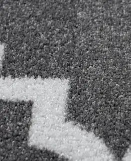 Koberce a koberečky Dywany Lusczow Kusový koberec SKETCH Danny šedý /bílý trellis, velikost 240x330