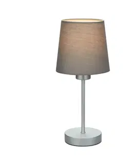Lampy na noční stolek BRILONER Stolní lampa, 31,4 cm, max. 25 W, šedá-stříbrná BRILO 7024-014