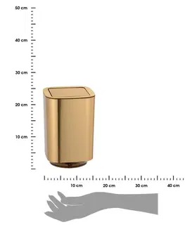 Odpadkové koše DekorStyle Odpadkový koš Wenko 6,5L zlatý