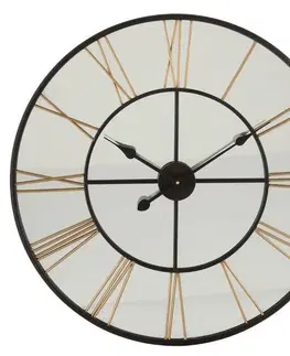 Hodiny Nástěnné kulaté hodiny římské číslice Modern - Ø 70*5,5 cm J-Line by Jolipa 97804
