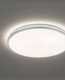 Stropní svítidla FISCHER & HONSEL Stropní svítidlo Jaso LED, stmívatelné, Ø 40 cm, stříbrné