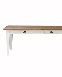 Stoly Stůl Milton white&natural 200x100x78cm