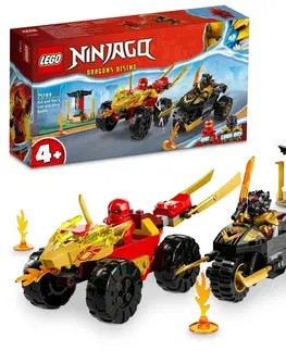 Hračky LEGO LEGO - NINJAGO 71789 Kai a Ras v souboji auta s motorkou