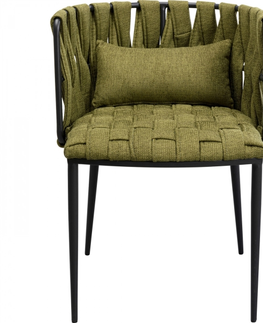 Jídelní židle KARE Design Židle Saluti tmavě zelená