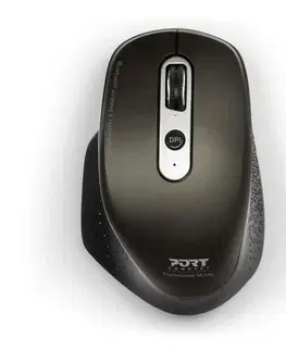 Elektronika PORT CONNECT bezdrátová nabíjecí myš combo, , černá