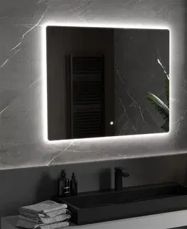 Koupelnová zrcadla MEXEN Sun zrcadlo s osvětlením 100 x 80 cm, LED 6000K, 9807-100-080-611-00