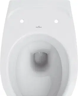 WC sedátka DEANTE Podomítkový rám, pro závěsné WC mísy bez tlačítka + WC CERSANIT DELFI + SOFT SEDÁTKO CST_WC01 X DE2