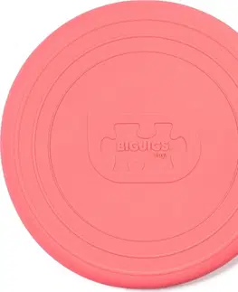 Hry na zahradu Bigjigs Toys Frisbee CORAL růžové