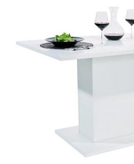 Jídelní stoly Jídelní stůl LAGORIX 1, bílý lesk
