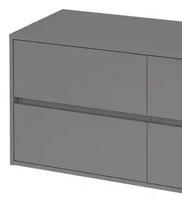 Koupelnový nábytek CERSANIT Umyvadlová skříňka CREA s deskou 120, šedá mat S931-006