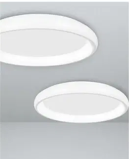 LED stropní svítidla Nova Luce Stmívatelné nízké LED svítidlo Albi v různých variantách - pr. 610 x 85 mm, 50 W, bílá, stmívatelné NV 8105606 D