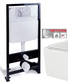 WC sedátka PRIM předstěnový instalační systém bez tlačítka + WC INVENA PAROS  + SEDÁTKO PRIM_20/0026 X RO1
