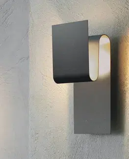 Nástěnná svítidla Escale Escale Fold LED nástěnné světlo antracit