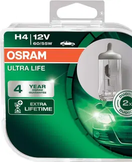 Autožárovky OSRAM H4 ultra life 64193ULT-HCB 60/55W 12V duobox