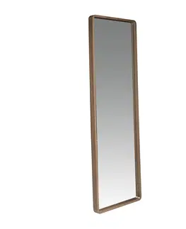 Šatní zrcadla Estila Moderní šatní zrcadlo Vita Naturale s dřevěným rámem 190cm