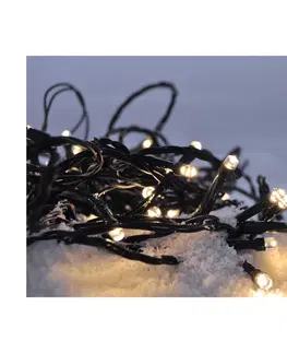 Vánoční dekorace   1V53-WW - LED Vánoční řetěz 50xLED/8 funkcí/3xAA 8m IP44 teplá bílá 