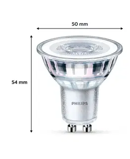 LED žárovky Philips Philips LED žárovka GU10 4,6W 355lm 827 čirá 36° 6