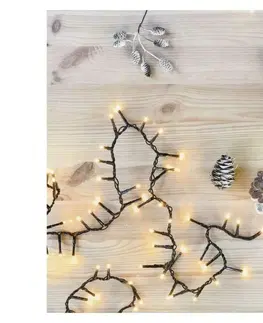 LED řetězy EMOS LED vánoční řetěz – ježek, 6 m, venkovní i vnitřní, vintage, časovač D4BV04