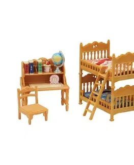 Dřevěné hračky Sylvanian Families set - dětský pokoj s palandou