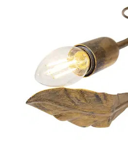 Zavesna svitidla Vintage závěsná lampa antik gold 6-light - Linden