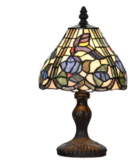 Stolní lampy Clayre&Eef Stolní lampa 5LL-6181 ve stylu Tiffany, Ø 18 cm