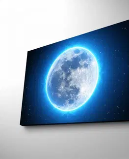 Obrazy Hanah Home Obraz s led osvětlením Planeta 70x45 cm