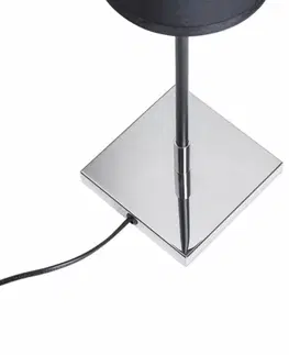 Lampy na noční stolek RED - DESIGN RENDL RENDL LULU stolní černá chrom 230V E27 28W R12465