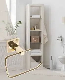 Koupelnové doplňky Tutumi Držák na toaletní papír REA Simplicity zlatý