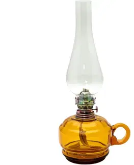 Lampy Floriánova huť Petrolejová lampa MONIKA 34 cm amber 