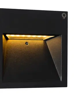 Venkovni nastenne svetlo Moderní nástěnné svítidlo černé včetně LED - Gem 2