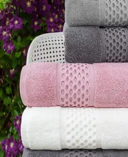 Ručníky Faro Bavlněný ručník Rete 50x90 cm růžový