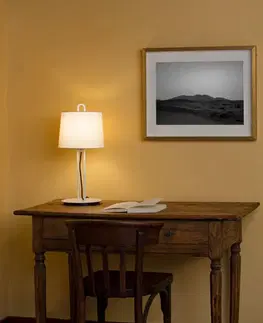 Designové stolní lampy FARO MONTREAL bílá/béžová stolní lampa